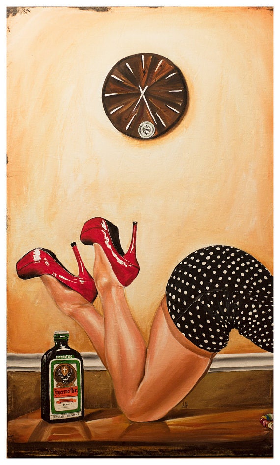 JEREMY WORST Jager Time Sexy painting lady skirt dress polka dot nsfw twitch titty streamer instagram model booty