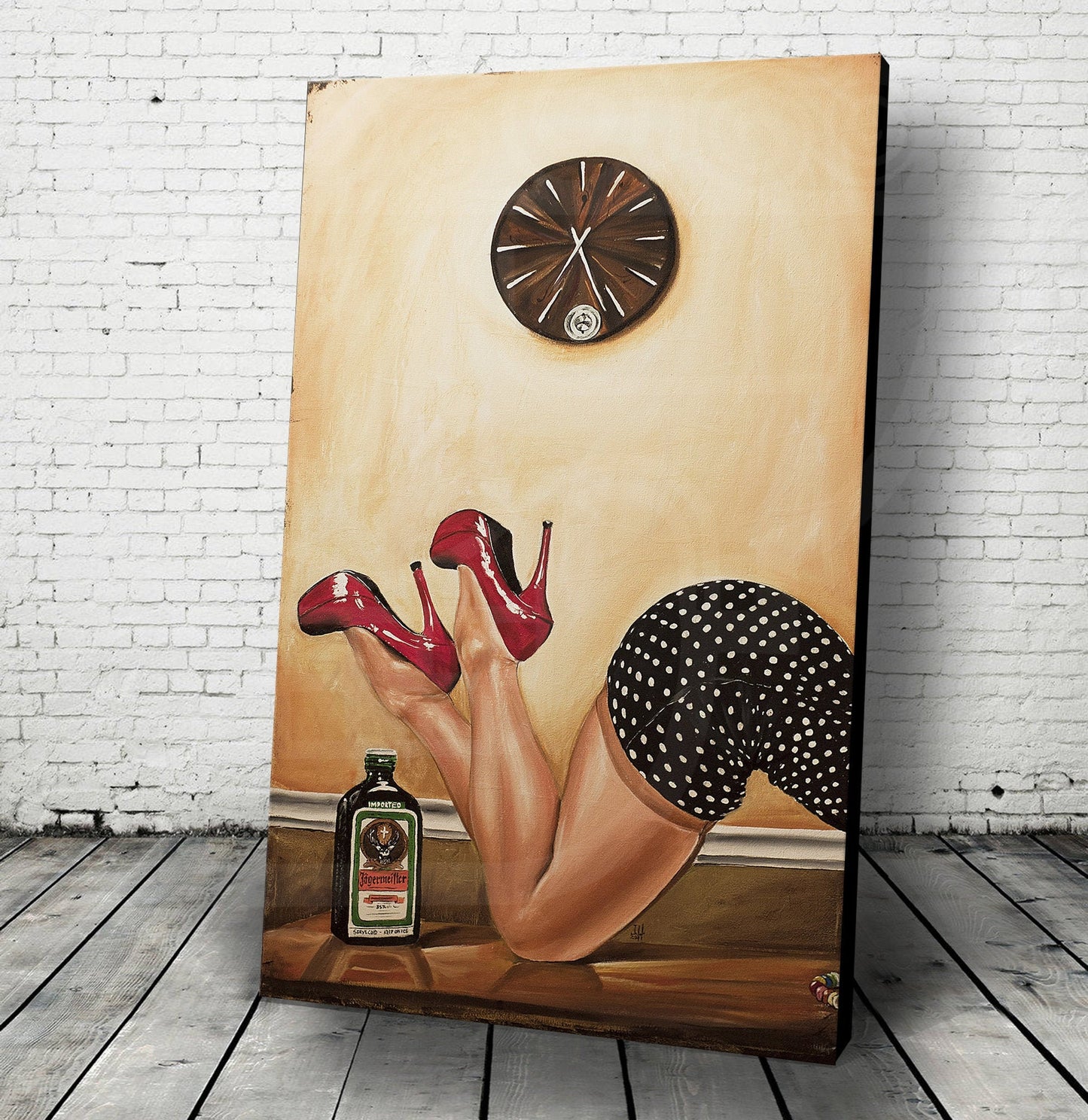 JEREMY WORST Jager Time Sexy painting lady skirt dress polka dot nsfw twitch titty streamer instagram model booty