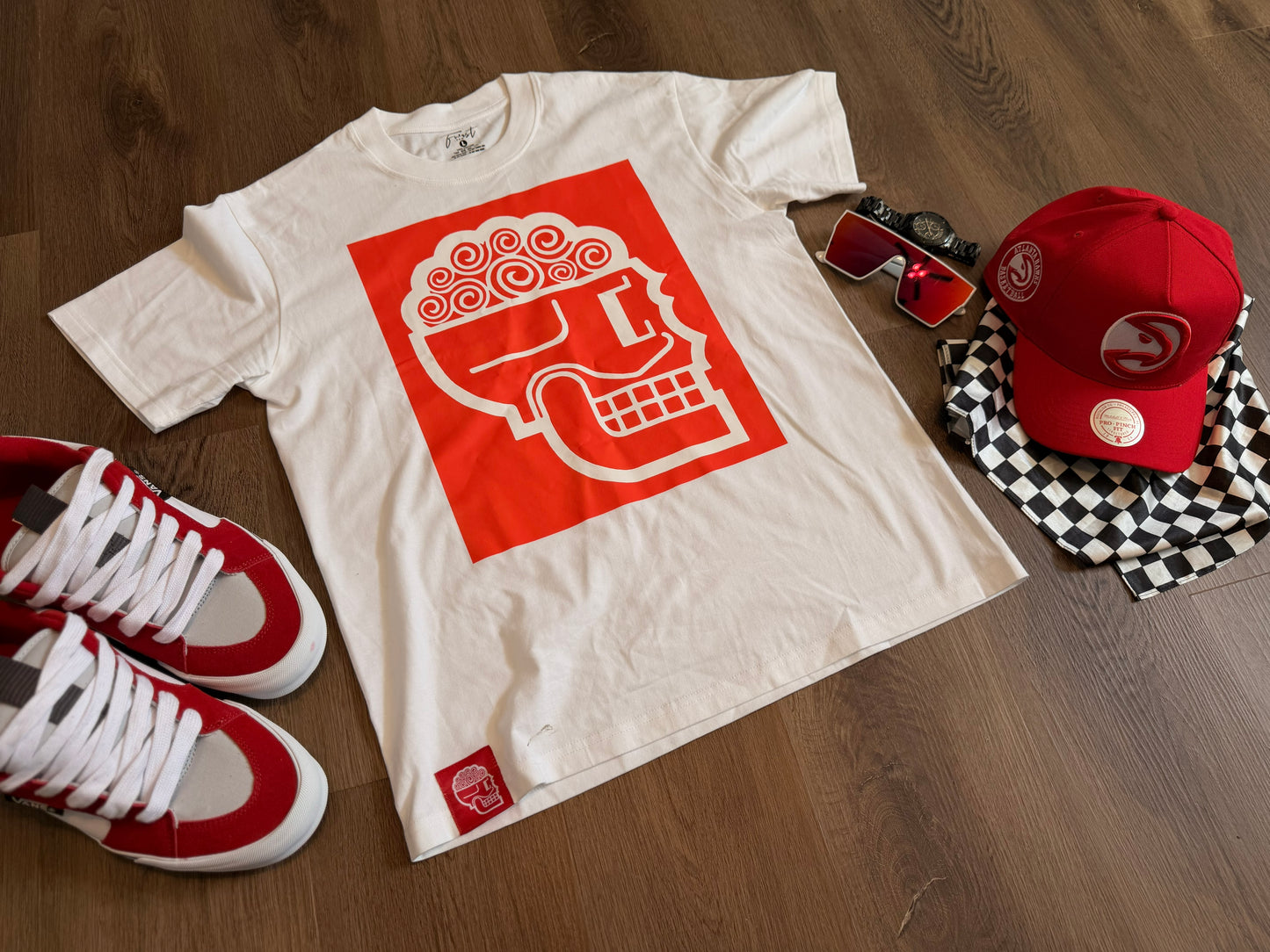 FWRST Red on White Tee by Jeremy Worst