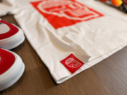 FWRST Red on White Tee by Jeremy Worst