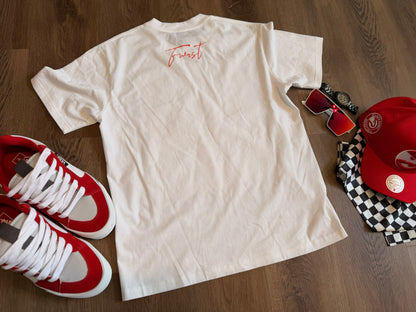 FWRST Red on White Tee by Jeremy Worst