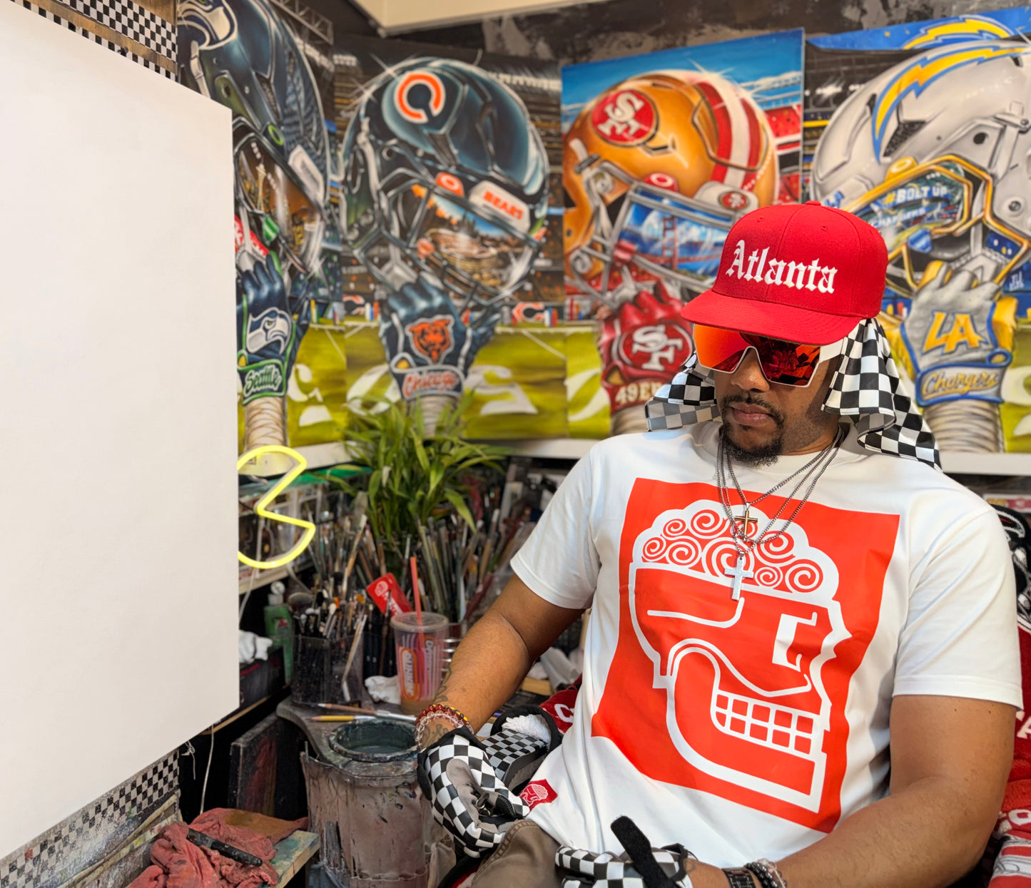 FWRST Red on White Tee by Jeremy Worst