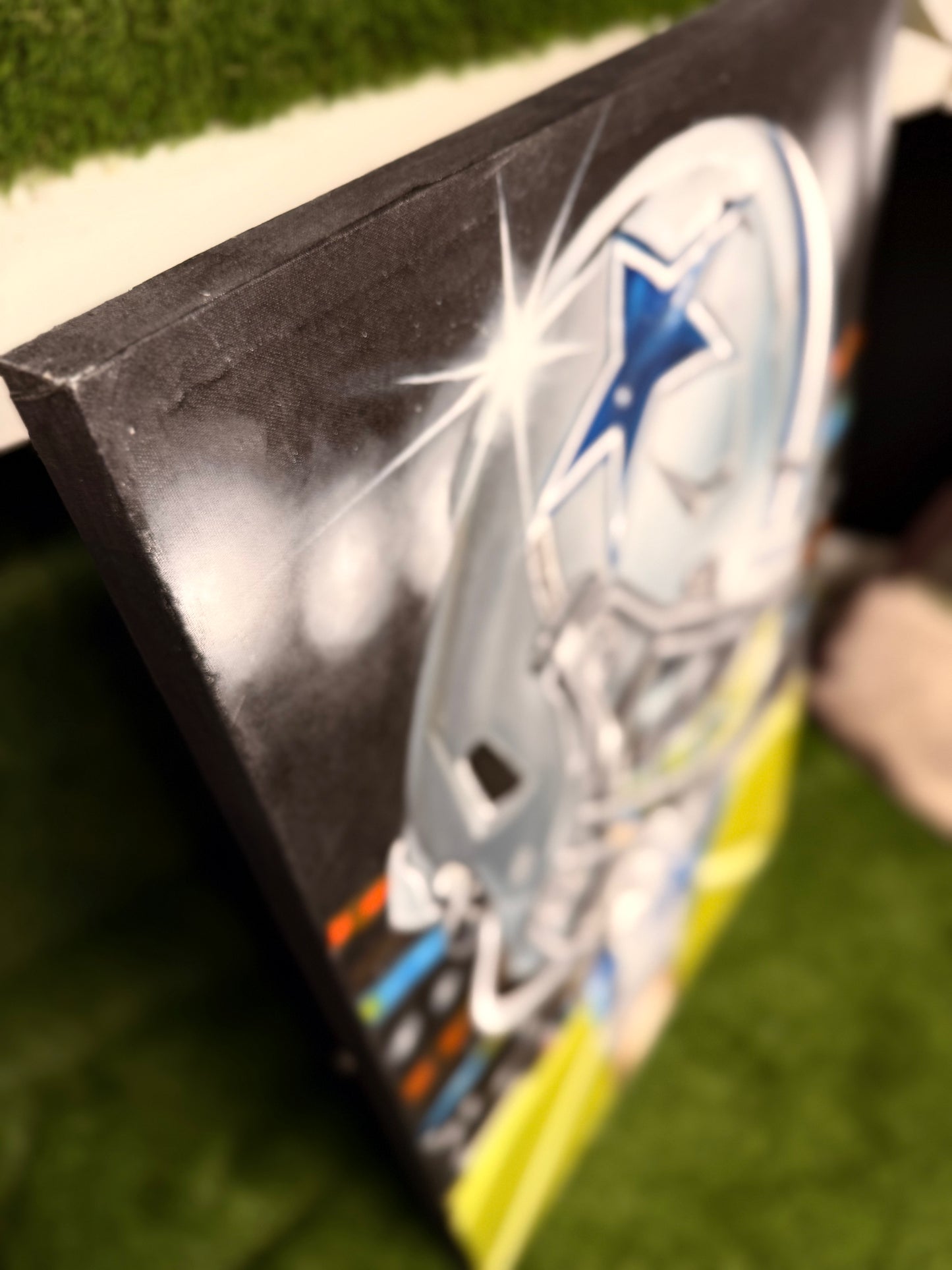 Cowboys 2024 Original Painting by Jeremy Worst sports Canvas Print Artwork helmet Nfl Football