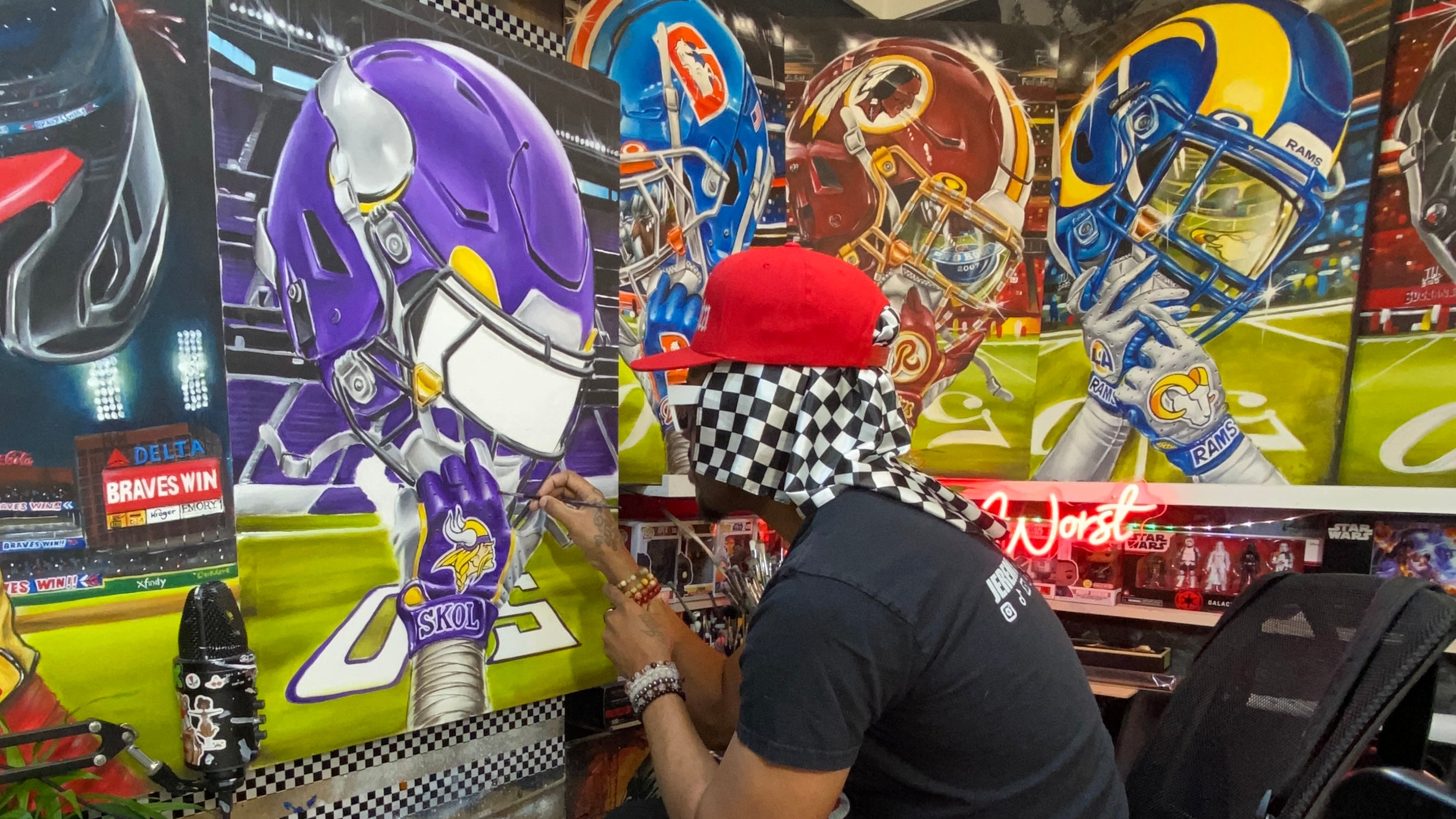 SKOL Minnesota by Jeremy Worst 2025 Sports Football Canvas Print