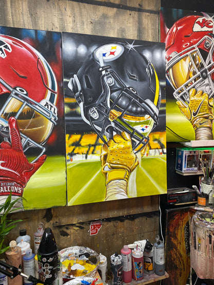 Steeler Nation 2024 sports Canvas Print Artwork helmet Nfl Football – JEREMYWORST