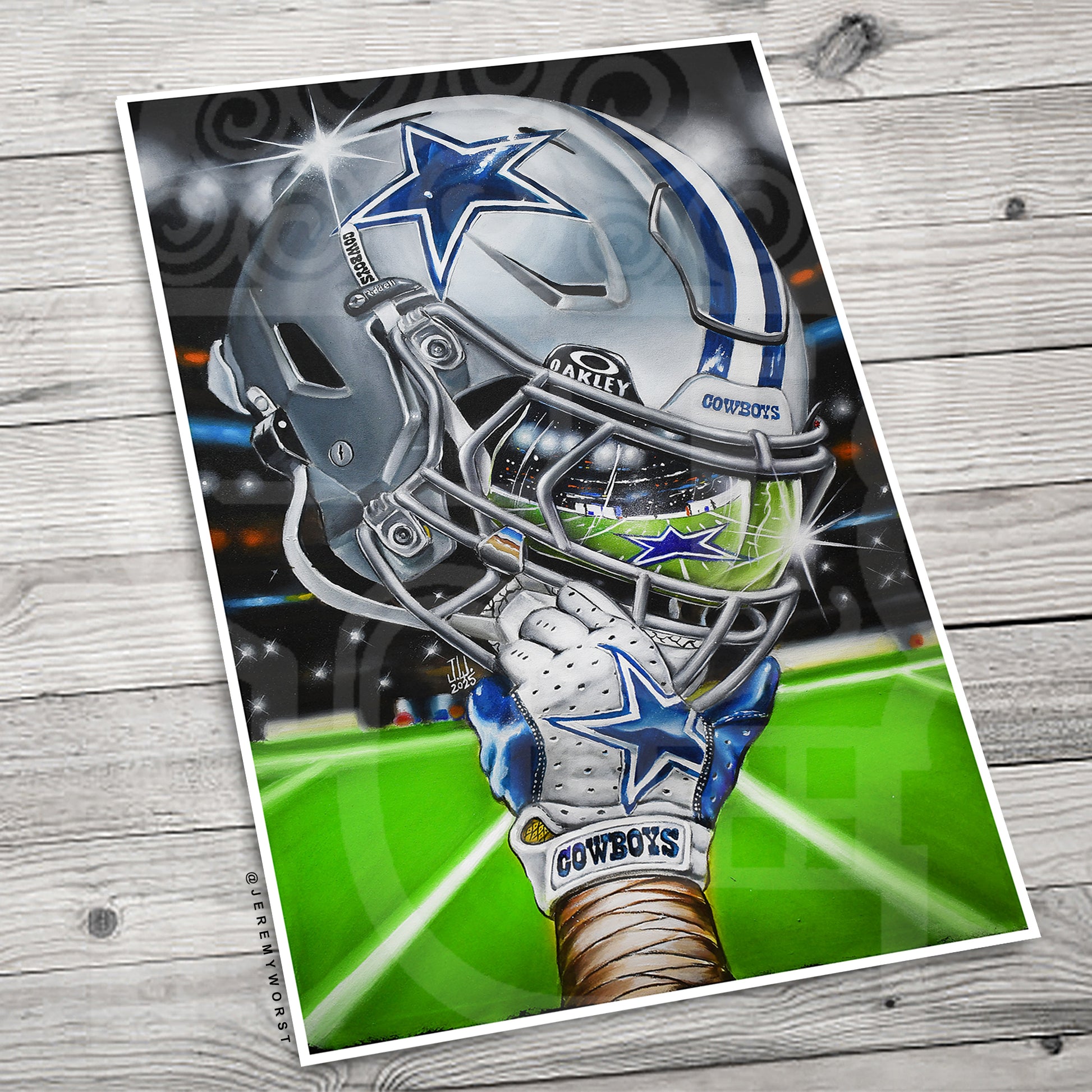 Cowboys 2024 Painting sports Canvas Print Artwork helmet Nfl Football – JEREMYWORST