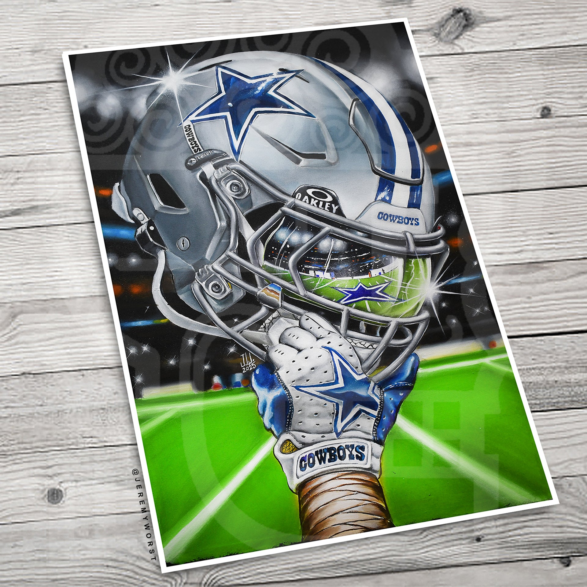 Cowboys 2024 Painting sports Canvas Print Artwork helmet Nfl Football – JEREMYWORST