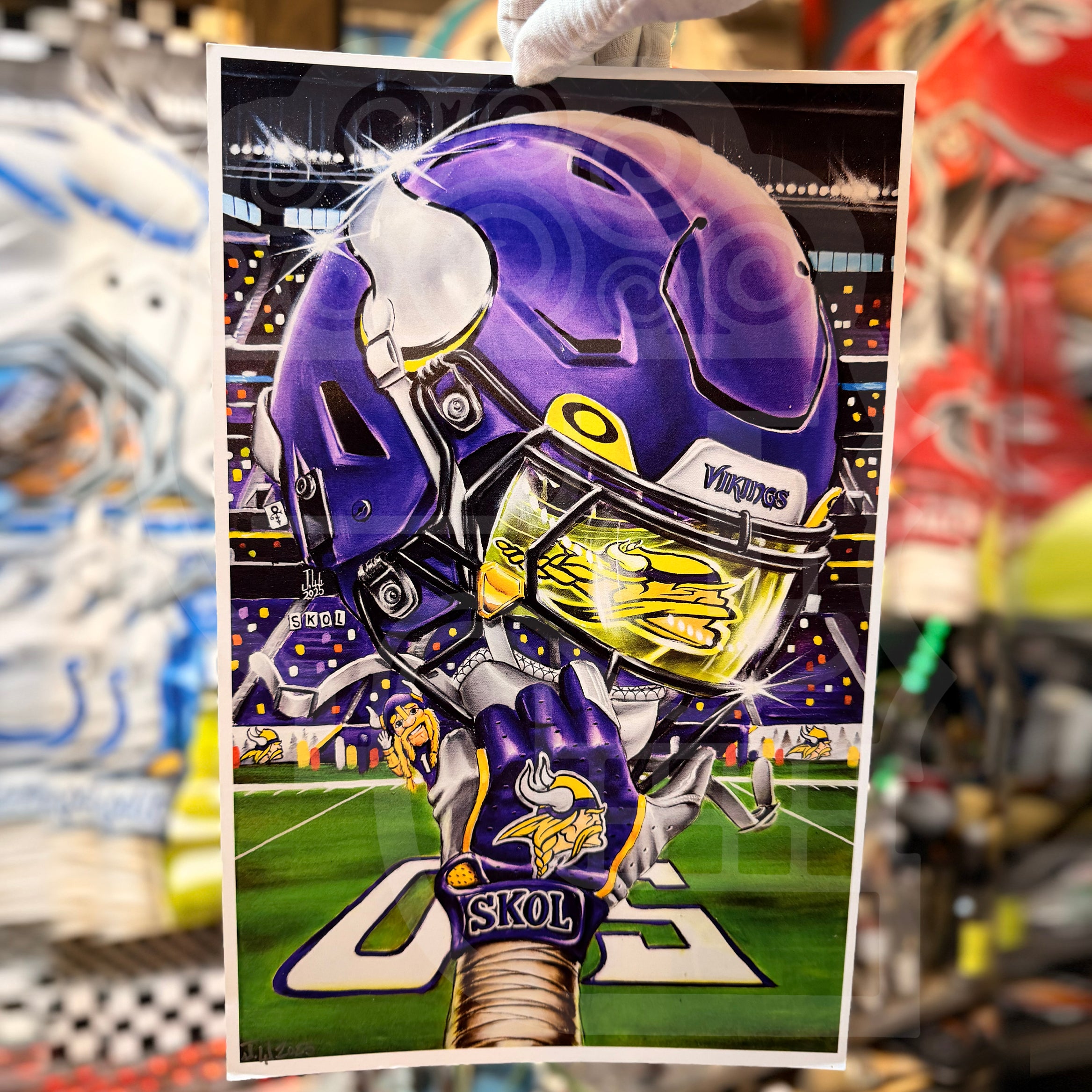 SKOL Minnesota by Jeremy Worst 2025 Sports Football Canvas Print