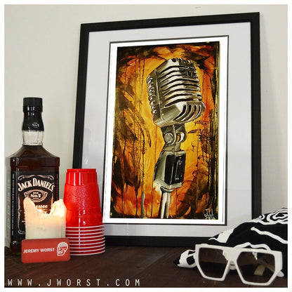 JEREMY WORST Mic Original Artwork Signed Framed Print nsfw jewelry  instagram  anime nsfw sticker